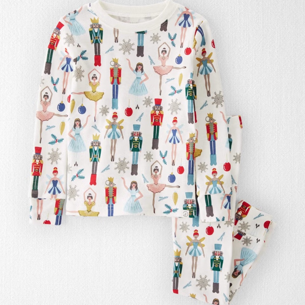 Lot of 3 Carter's Organic Cotton Holiday Nutcracker Pajama Set size 6 mo NWT